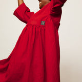 The Everything Dress in Red linen