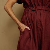 The Everyday Dress - Soft cobalt linen - XL