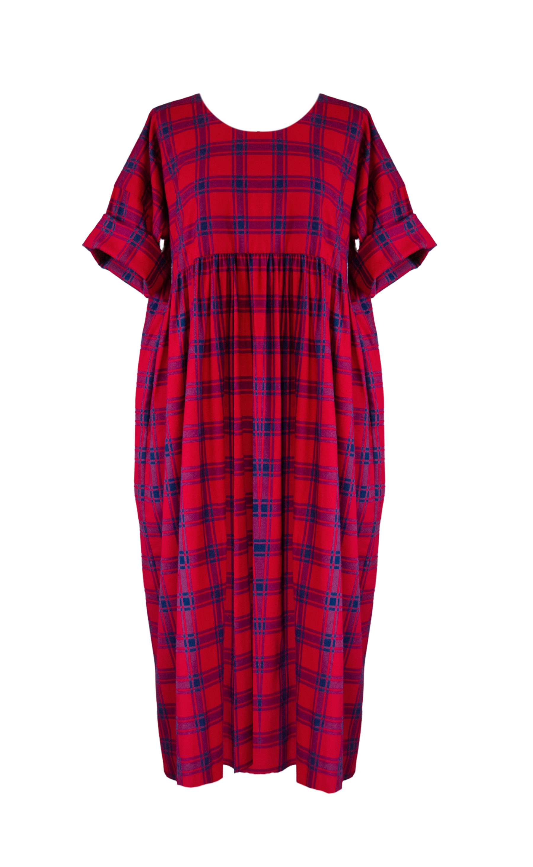 The Everything Dress in Red Check - House of Flint