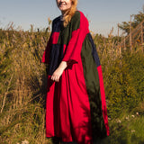 The Patchwork Everything Dress in Red