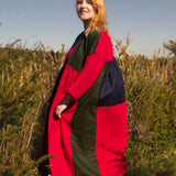 The Patchwork Everything Dress in Red