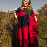 The Patchwork Everything Dress in Red