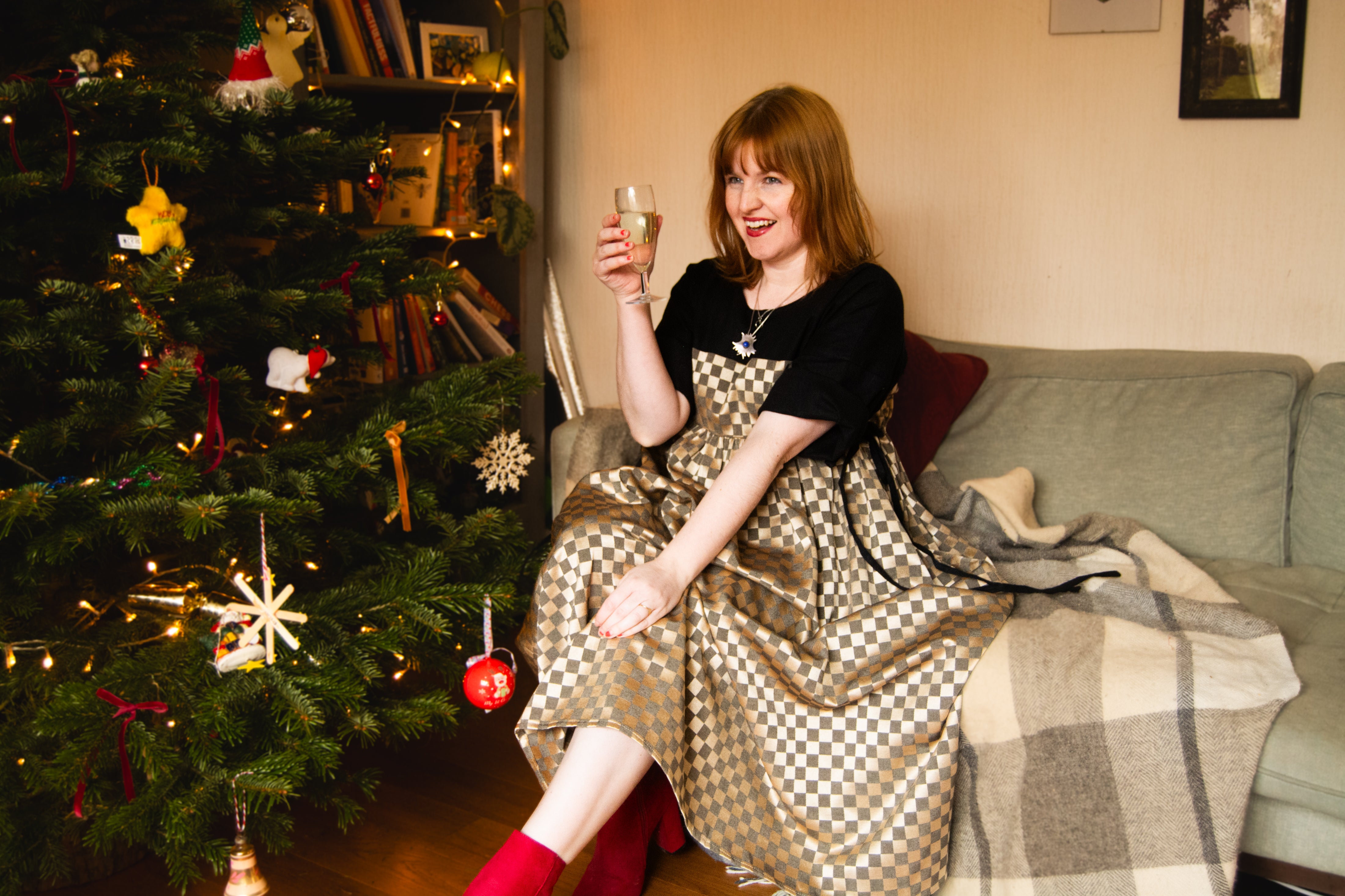 The Loop Dress - Chequerboard - House of Flint