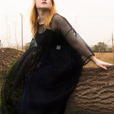 The Everything Dress in Black Silk Organza