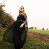 The Everything Dress in Black Silk Organza