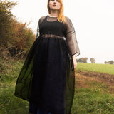 The Everything Dress in Black Silk Organza