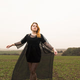 The Everything Dress in Black Silk Organza