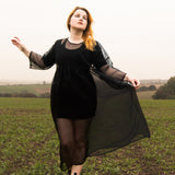 The Everything Dress in Black Silk Organza