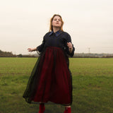The Everything Dress in Black Silk Organza