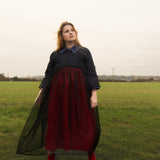 The Everything Dress in Black Silk Organza