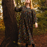 The Everything Dress in Floral Needlecord