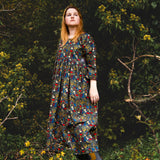 The Everything Dress in Floral Needlecord