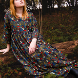 The Everything Dress in Floral Needlecord