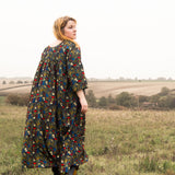 The Everything Dress in Floral Needlecord