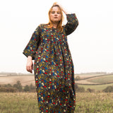 The Everything Dress in Floral Needlecord