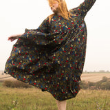 The Everything Dress in Floral Needlecord