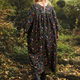 The Everything Dress in Floral Needlecord