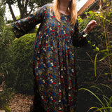The Everything Dress in Floral Needlecord