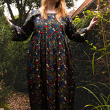 The Everything Dress in Floral Needlecord