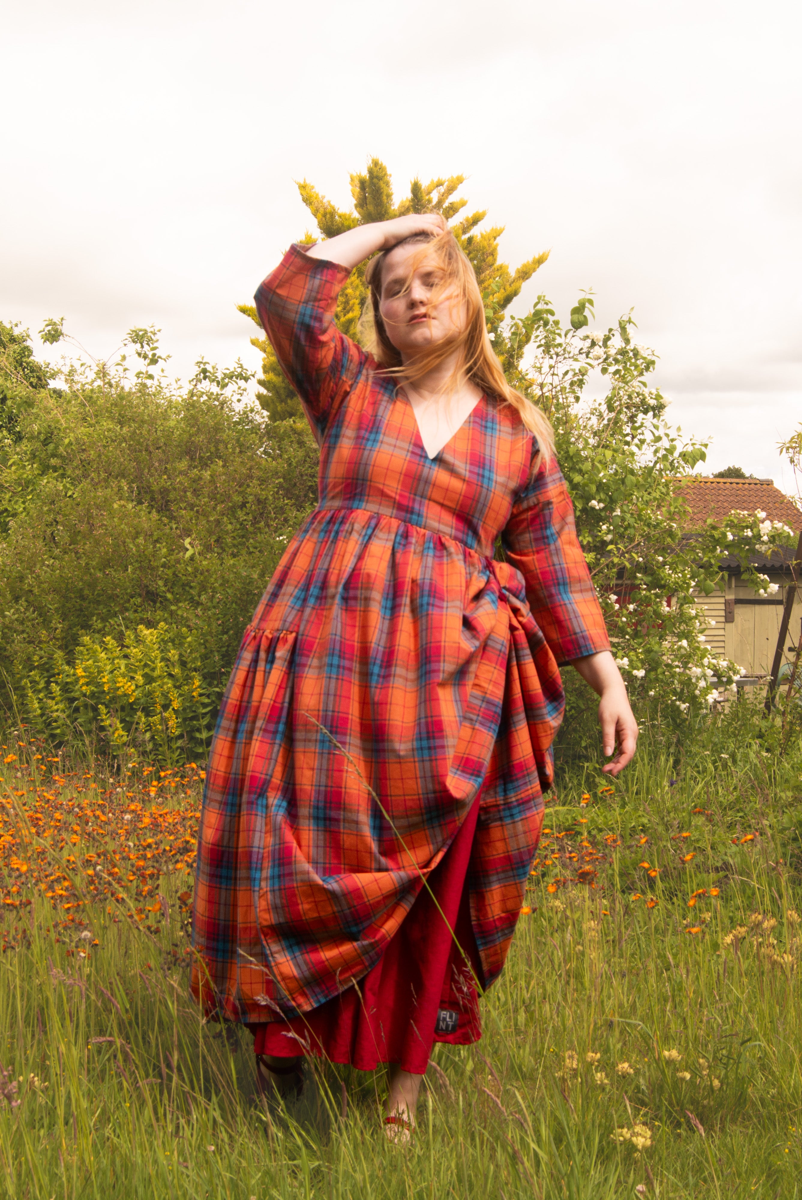 The Double Take Dress in Madras Cotton
