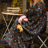 The Everything Dress in Floral Needlecord