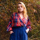 The Solstice Shirt in Terracotta Check