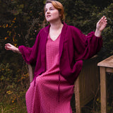 The Solstice Shirt in Pink/Purple Double Gauze