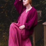 The Solstice Shirt in Pink/Purple Double Gauze