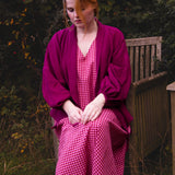 The Solstice Shirt in Pink/Purple Double Gauze