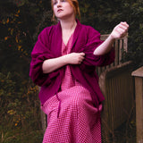 The Solstice Shirt in Pink/Purple Double Gauze