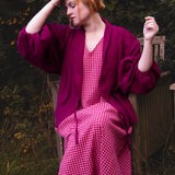 The Solstice Shirt in Pink/Purple Double Gauze