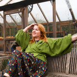 The Solstice Shirt in Moss Green