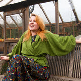 The Solstice Shirt in Moss Green