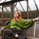 The Solstice Shirt in Moss Green