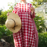 The Everything Dress in Red double gingham