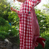 The Everything Dress in Red double gingham