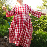 The Everything Dress in Red double gingham