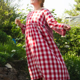 The Everything Dress in Red double gingham