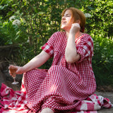 The Everything Dress in Red double gingham