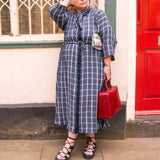 The Shirt Dress in Red linen