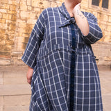 The Shirt Dress in Sand linen