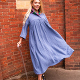 The Everything Dress in Soft Blue-Grey
