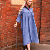 The Everything Dress in Soft Blue-Grey