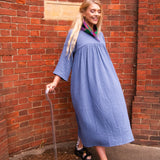 The Everything Dress in Soft Blue-Grey