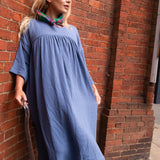 The Everything Dress in Soft Blue-Grey