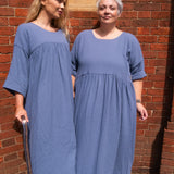 The Everything Dress in Soft Blue-Grey