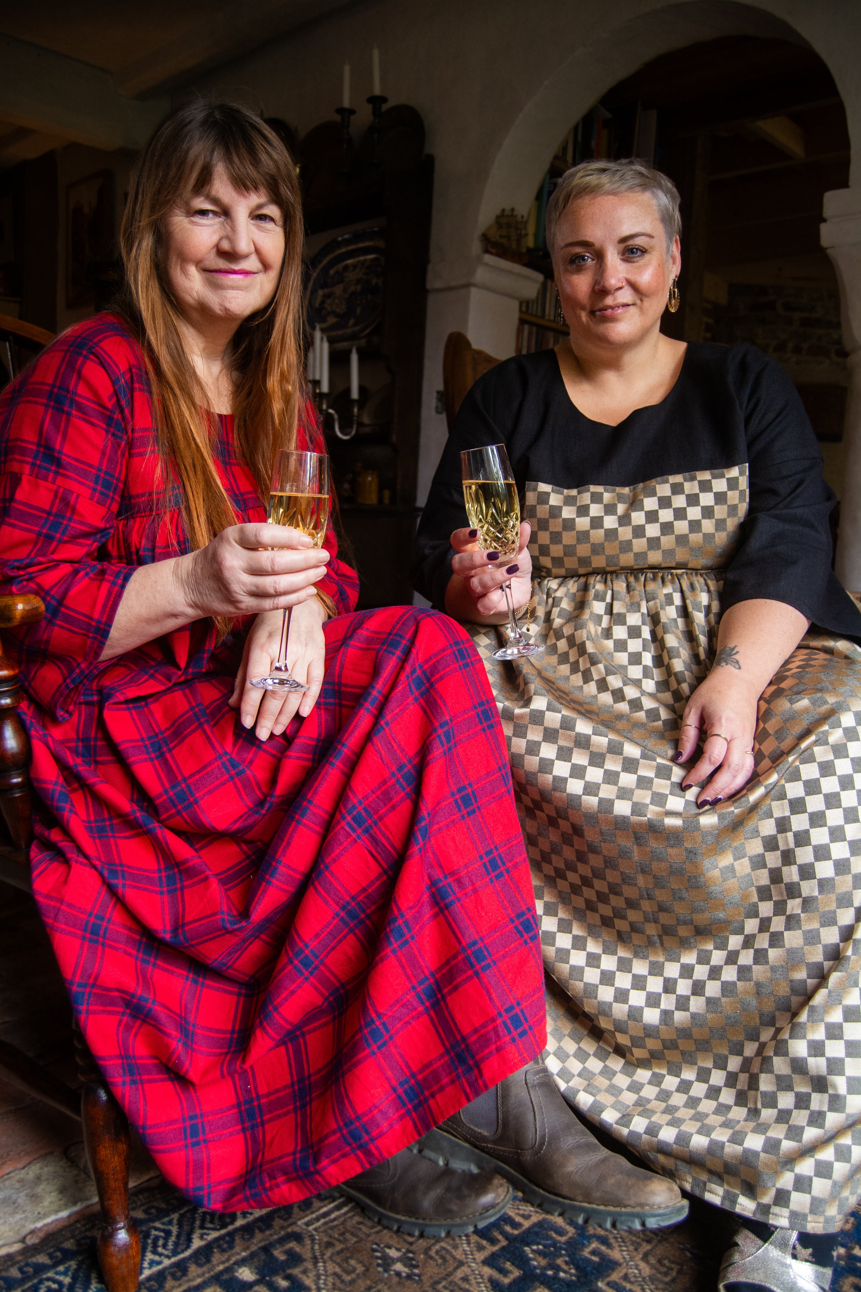 The Everything Dress in Red Check - House of Flint