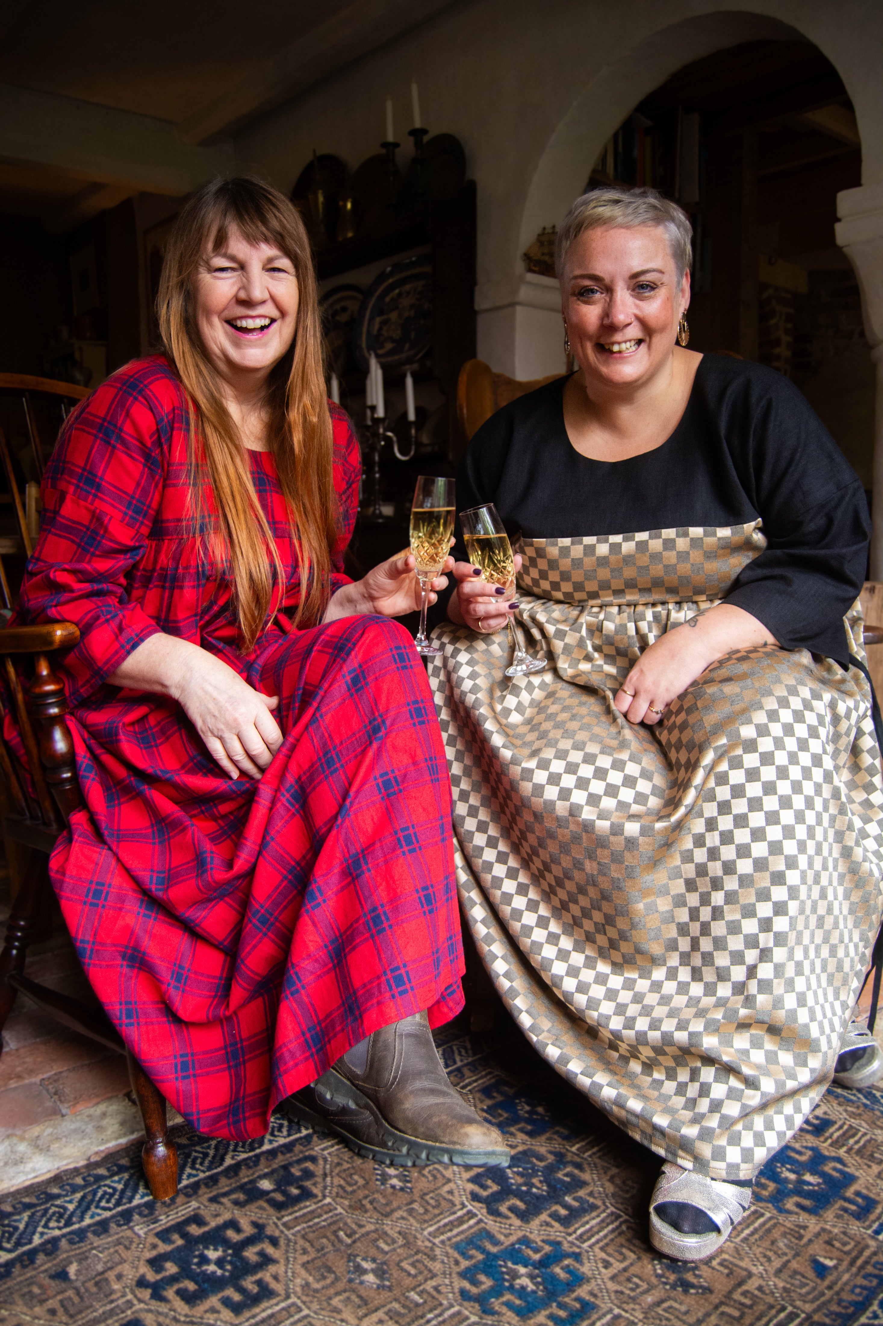 The Everything Dress in Red Check - House of Flint