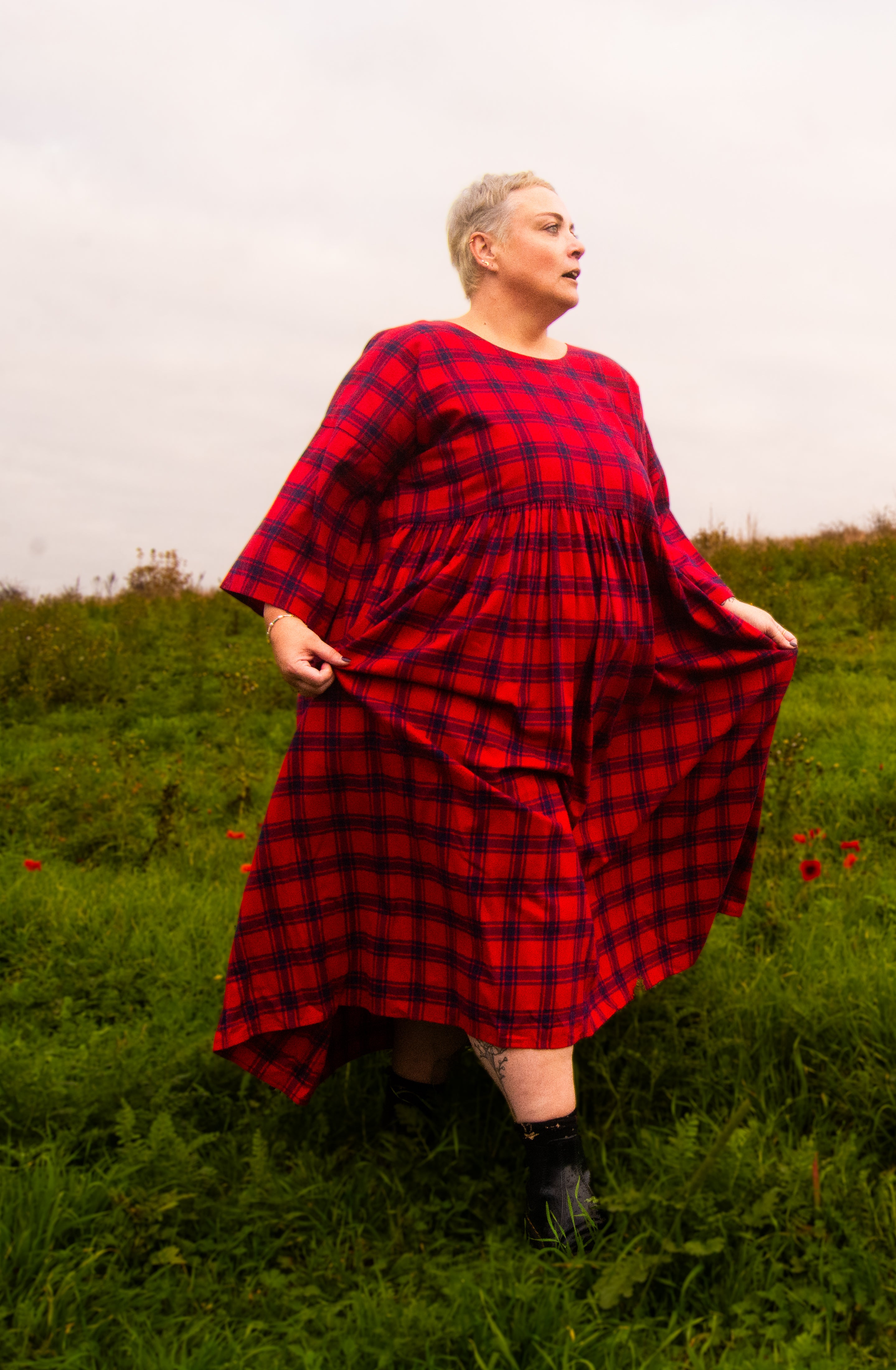 The Everything Dress in Red Check - House of Flint