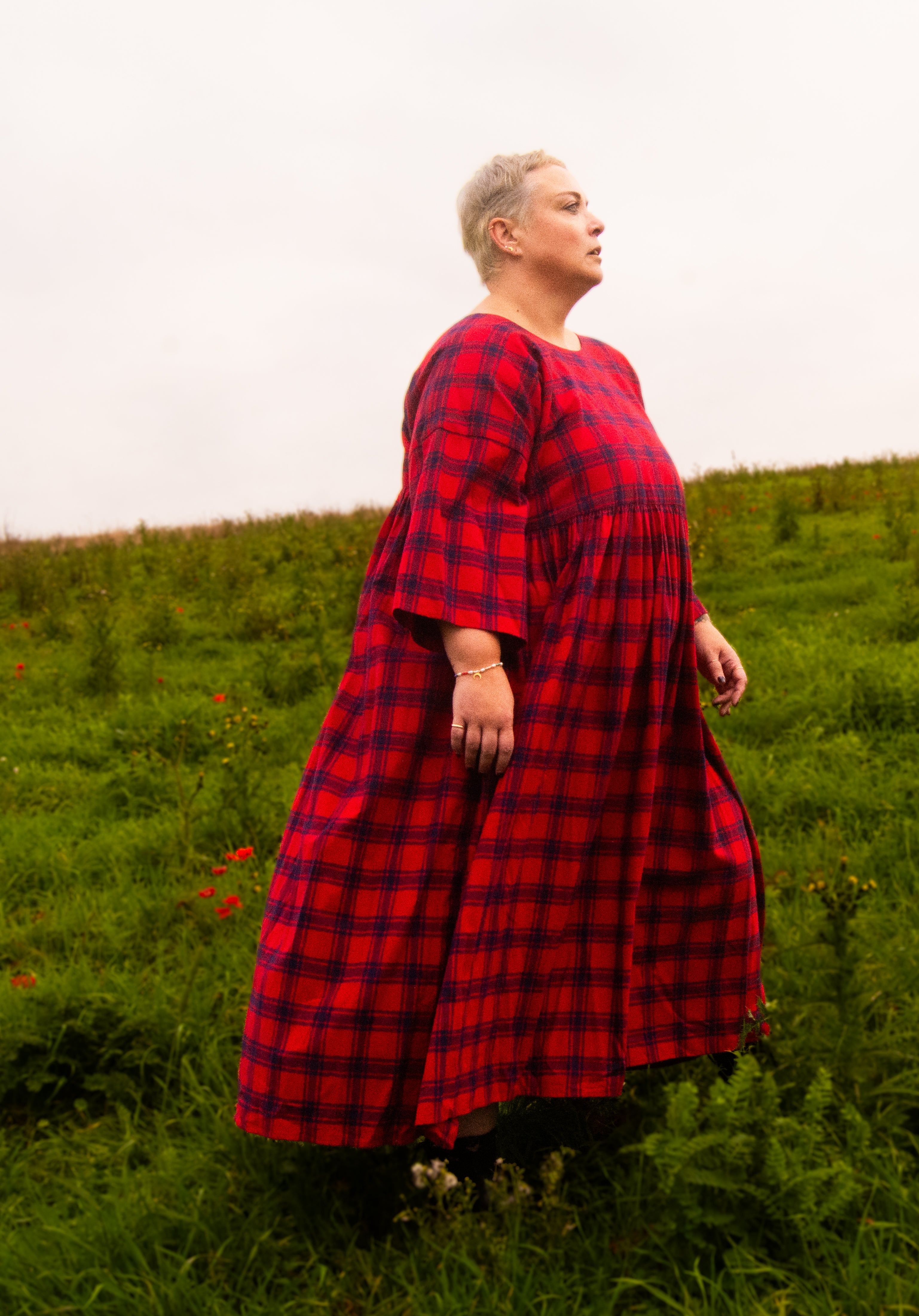 The Everything Dress in Red Check - House of Flint